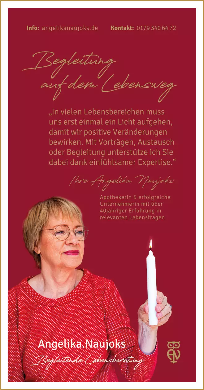 Rückseite Flyer Angelika Naujoks Life Coach